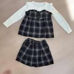 長袖トップスとショートパンツセット 120 セットアップ