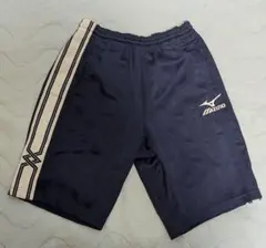 Mizuno ネイビー ストライプ ショートパンツ M