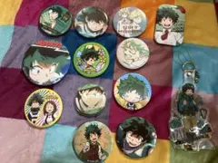 ヒロアカ 緑谷出久 缶バッジ 12個セット