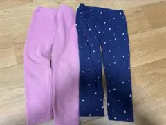 ユニクロ　フリースパンツ2点セット（ピンク・ネイビー）　100サイズ