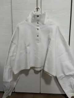 mystic ホワイト ハイネック トレーナー