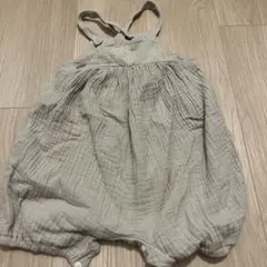 ベビー サロペット オーバーオール グレー