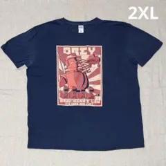 2XL 超ビッグサイズ　GILDAN フューチュラマ OBEY Tシャツ