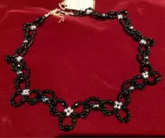 黒のビーズチョーカー 【新品】