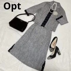 Opt セットアップ 上下 フォーマルスーツ　グレー　セレモニー　母　オプティ