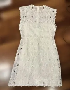 ZARA WOMAN 総レース　ノースリーブワンピース