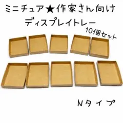 Nタイプ ミニチュア★作家さん向け★ディスプレイトレー10枚セット