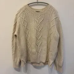 ポロラルフローレン ケーブルニット アイボリー M