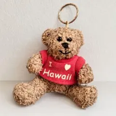 I Love Hawaii クマ ぬいぐるみ キーホルダー