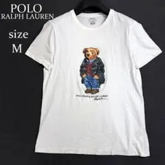 ラルフローレン ポロベア Tシャツ M 白 クマ ロゴ カスタムスリムフィット