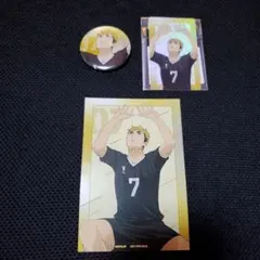 ハイキュー!! アニメイト セッター 缶バッジ カード 特典 カード 宮侑