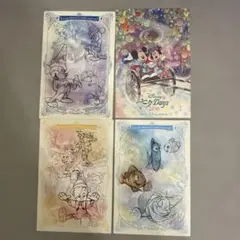 ディズニー ポストカード　ミッキー キーホルダー