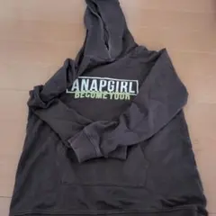 ダークグレー フード付きパーカー 　ANAP　GiRL