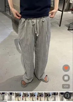 nugu ストライプパンツ