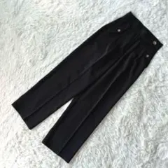 美品❗️脚長効果【ジュノア】きれいめハイウェストパンツ オックスフォードバッグス