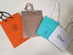 高級ブランド 紙袋 4点セット