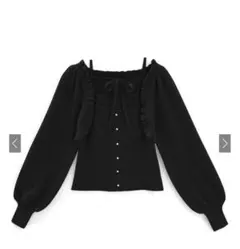 【新品・匿名配送】GRLフリルリボンボレロ✕キャミソールニットアンサンブル