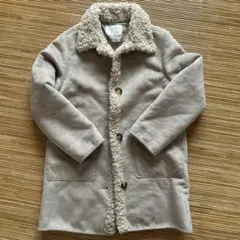 ZARA 中ボアコート ベージュ スウェード