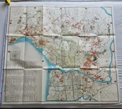 古地図　戦前　「大阪毎日新聞社 世界交通全図」明治42年　資料　レトロ 古地図 戦前 「大阪毎日新聞社 世界交通全図」明治42年 資料 レトロ