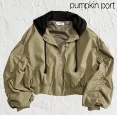 pumpkin port カーキ フード付きジャケット