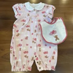 ケイトスペード 2WAYロンパース スタイセット 50cm〜70cm くま