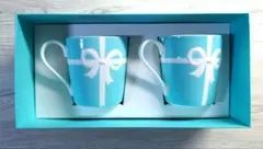 TIFFANY＆Co ブルーリボンボックス マグカップ ペア