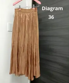 【美品✨️】Diagram♥サテンギャザースカート 36のサムネイル