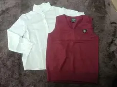 UNIQLOシャツ　Vネックベスト　セット