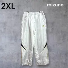 mizuno ホワイト 2XL トレーニングウェア ジャージ パンツ スポーツ