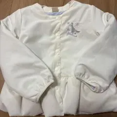 petit main エルサ刺繍ジャケット アイボリー