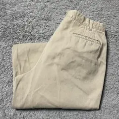 90s J.CREW 2タックチノパンツ ベージュ ヴィンテージ W34