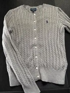 Polo Ralph Lauren ケーブルニット カーディガン グレー L