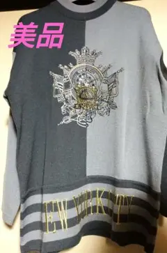 ・大幅値下げ‼️昭和レトロ 長袖ハイネックニット チュニック セーター 刺繍