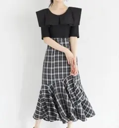 tocco 黒 ロングワンピース