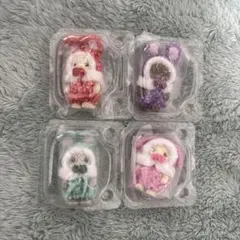 シルバニアファミリー カラフルうさぎ4体