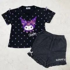 【美品】クロミ スパンコールTシャツ ショートパンツセット 120