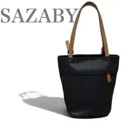 【美品】SAZABY サザビー 円筒形 バケツ　トートバッグのサムネイル