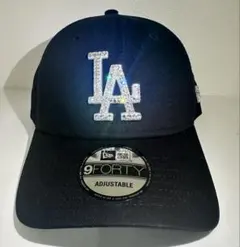 ニューエラ　スワロフスキー　デコキャップ　ユニセックス　LAブラック