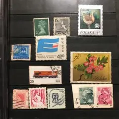 外国の切手 色々12枚セット