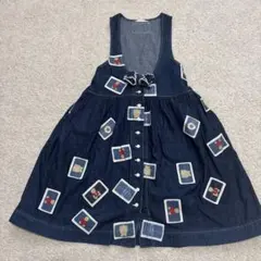 BABY PINK HOUSE デニム　ジャンパースカート　ピンクハウス　110