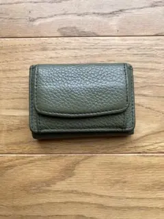 mura 三つ折り財布 グリーン 本革のサムネイル
