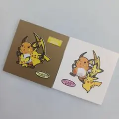 ポケモンデコキャラシール　ピチュー&ピカチュウ&ライチュウ