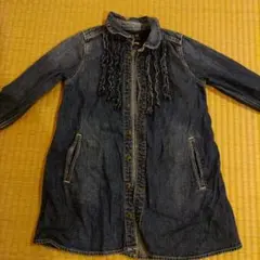 FITH デニムフリルシャツワンピース  110cm