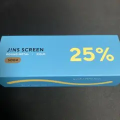 JINS SCREEN SD04 ゴールド PCメガネ　ブルーライトカット