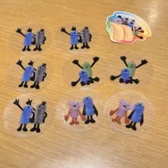アニメキャラクター ステッカー 9枚セット