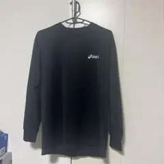 asics 黒 長袖TシャツM