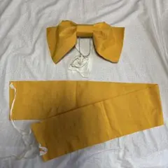 浴衣帯 作り帯 イエロー 無地