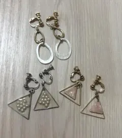 イヤリング ３ペアセット まとめ売り　バラ売り⭕️ゴールド シルバー