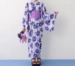 新品♡ ANNA SUI mini♡ストライプリボン柄　浴衣♡LL 新品♡ ANNA SUI mini♡ストライプリボン柄 浴衣♡LL - メルカリ