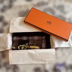 HERMES シルクスカーフ ブラウン ゴールド✨未使用✨